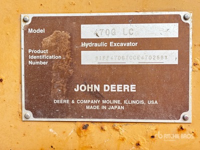 2012 John Deere 470G LC Tracked Excavator