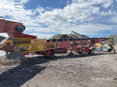2012 Powerscreen 30 in x 100 ft Portable Radial Stacking Stockpiling Conveyor