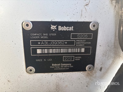 2012 Bobcat S205 Skid Steer Loader