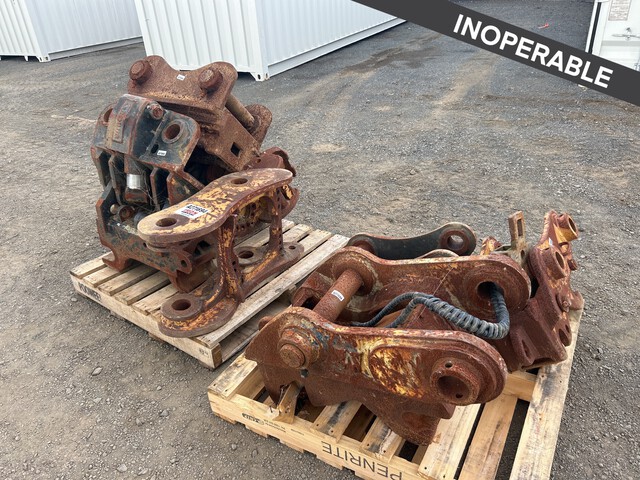 Quantity of (2) Pallets of Excavator Coupler (Inoperable)