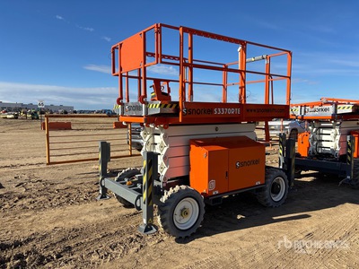 2023 Snorkel S3370RTE 4x4 Electric Scissor Lift (Unused)