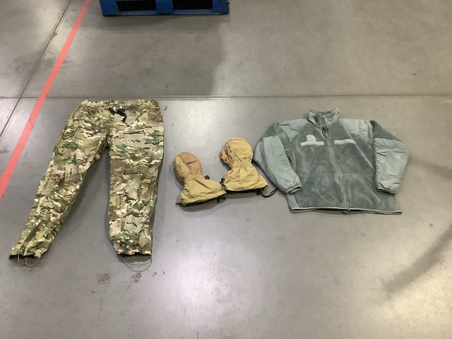 (17) Pairs of Trousers, (12) Jackets, (8) Pairs of Gloves & Assorted Items