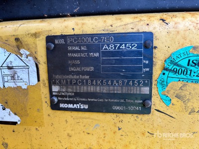 2007 Komatsu PC400LC-7E0 حفارة بجنزير