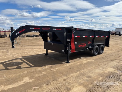 2026 Pro Fab 16 ft T/A Gooseneck Dump Utility Trailer (Unused)