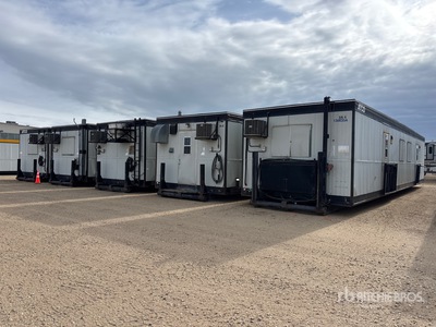2002 Atco 5 Unit 54 ft x 12 ft 20 Person Skid-Mounted Mobile Camp