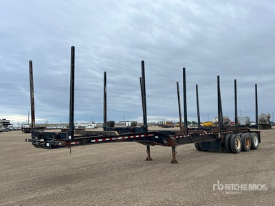 2003 Doepker 48 ft Tri/A Hayrack Log Trailer