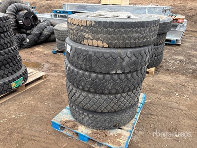Quantity of (5) 11R24.5 Tyres