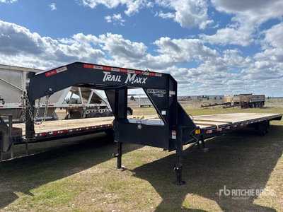 2025 Trailmax 40 ft T/A Gooseneck Flatbed Trailer