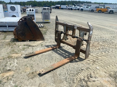 56 in Set of Fork Attachment - Fits John Deere 744 Wheel Loader