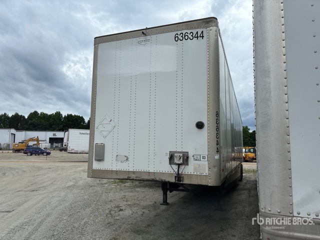2016 Wabash DVCVHPC 53 ft x 102 in T/A Van Trailer