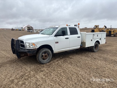 2012 Dodge Ram 3500 4x4 Crew Cab Utility Truck