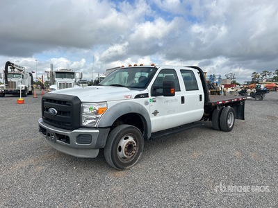 2012 Ford F-450 XL 4x2 Crew Cab Flatbed Truck (Inoperable)