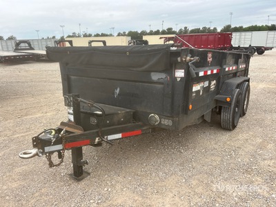 2019 PJ D7142 14 ft T/A Tipping Utility Trailer
