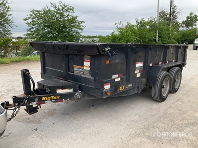 2020 Big Tex 14 ft T/A Tipping Utility Trailer