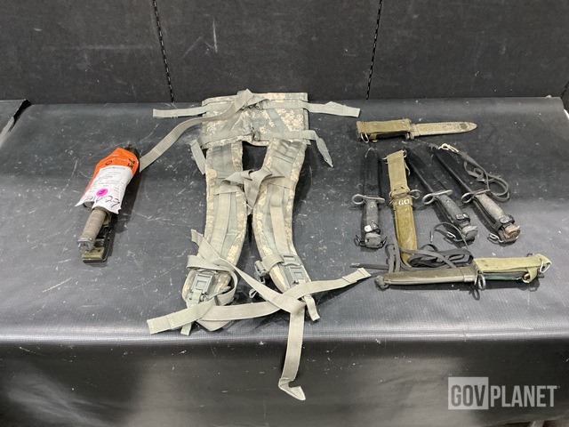 (43) Bayonets w/Scabbards, (82) Bayonet Knives & Assorted Items