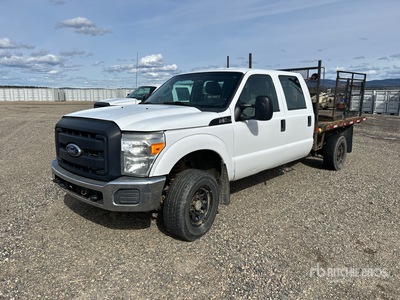 2012 Ford F-350 4x4 Crew Cab Flatbed Truck (Inoperable)