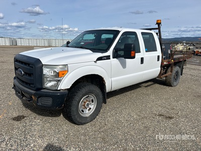 2012 Ford F-350 4x4 Crew Cab Flatbed Truck (Inoperable)