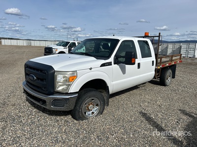 2012 Ford F-350 4x4 Crew Cab Flatbed Truck (Inoperable)