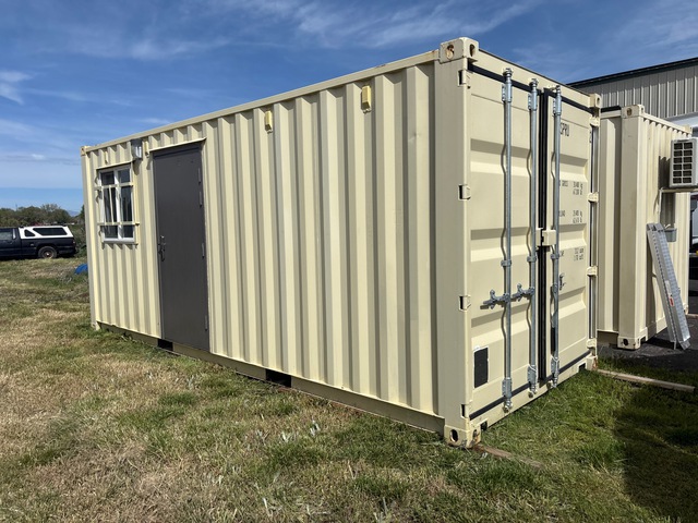 TTK C1 20 ft x 8 ft Skid-Mounted Containerized Mobile Office (Unused)