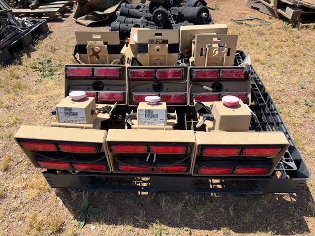 LOT OF 8 - LIGHT BARS (WARNING) FOR MILITARY VEHICLES WILL SHIP ON PALLET 42 X 48 X 14  100LBS