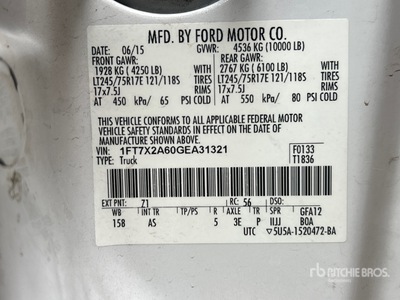 2016 Ford F-250 XL 4x2 Extended Cab Camion utilitaire