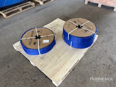 Quantity of (3) 2024 Powertek 3"-300FT 3 in x 300 ft PVC Water Hose (Unused)