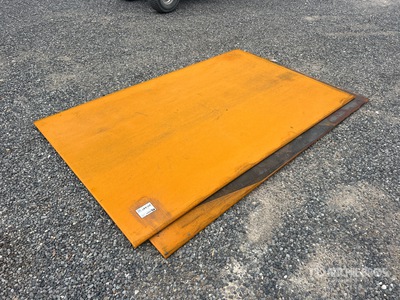 Quantity of (2) 2026 AGT 5 ft x 8 ft (.75 in Thick) Placas de acero (Unused)