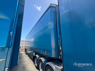 2021 Vawdrey 13.5 m Tri/A Double Drop Zijtrailer met gordijn