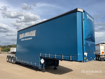 2021 Vawdrey 8 m Tri/A B-Double Lead Step Deck Curtain Side Trailer