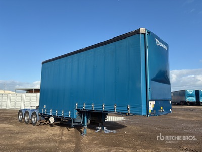 2018 Vawdrey 7.1 m Tri/A B-Double Lead Step Deck Curtain Side Trailer