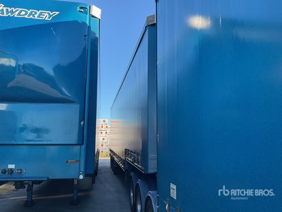 2018 Vawdrey 13.5 m Tri/A Step Deck Zijtrailer met gordijn