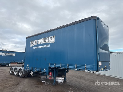 2018 Vawdrey 7.1 m Tri/A B-Double Lead Step Deck Curtain Side Trailer