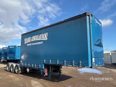 2021 Vawdrey 7.1 m Tri/A B-Double Lead Step Deck Curtain Side Trailer