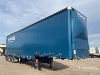 2021 Vawdrey 13.5 m Tri/A Step Deck Zijtrailer met gordijn