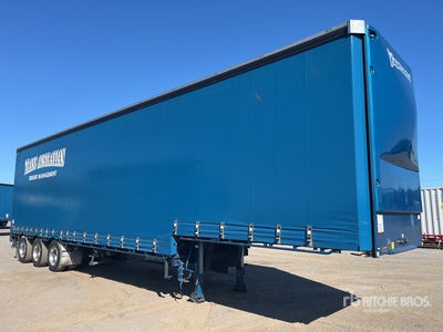 2021 Vawdrey 13.5 m Tri/A Step Deck Pritsche-Plane Anhänger