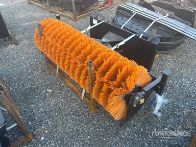 2026 GIYI GY-SE61 61 in Angle Skid Steer Broom (Unused)