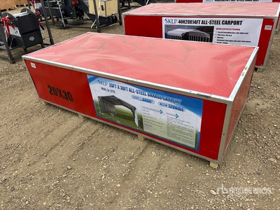 2026 SKLP SK-ZP20 20 ft x 30 ft All-Steel Garage Carport (Unused)