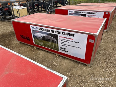 2026 SKLP SK-SC40 20 ft x 40 ft All-Steel Carport (Unused)