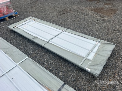 Quantity of (50) 2026 SKLP SK-XH50 3 ft x 10 ft Galvalume Steel Sheets (Unused)