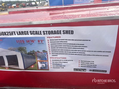 2026 SKLP SK-S5025 Metal Storage Shed (Unused)