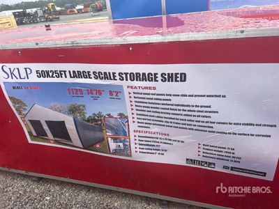 2026 SKLP SK-S5025 Metal Storage Shed (Unused)