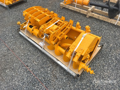 Quantity of (8) 2026 GIYI GYA-8  Mini Excavator Attachments (Unused)