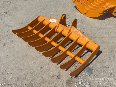 2026 GIYI 44 in Excavator Rake - Fits Cat 305 (Unused)