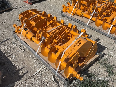 Quantity of (8) 2026 GIYI GYA-8  Mini Excavator Attachments (Unused)