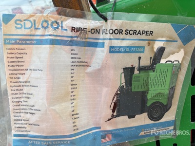 2026 SDLOOL SL-FS1200 Electric Ride-On Floor Scraper (Unused)