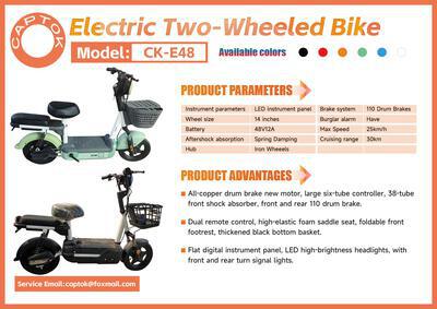 2026 Captok CK-E48 E-bikes (Unused)