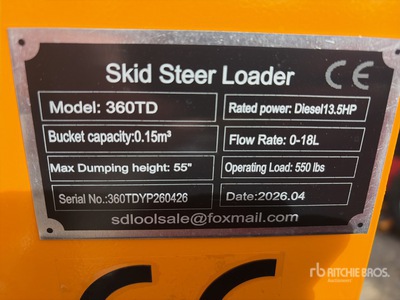 2026 Captok CK360TD Kompakt-Raupenlader (Unused)