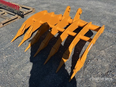 2026 GIYI 1100 mm Rastrillo para excavadora - Fits Cat 305 (Unused)