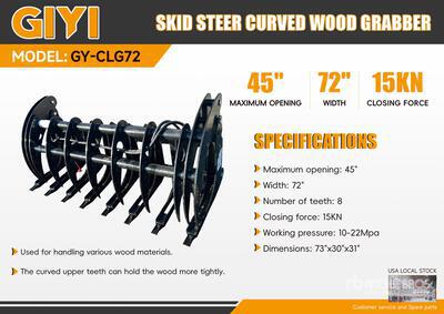 2026 GIYI GY-CLG72 Skid Steer Grapple (Unused)