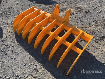 2026 GIYI 1100 mm Fit to cat 305 Excavator Rake (Unused)